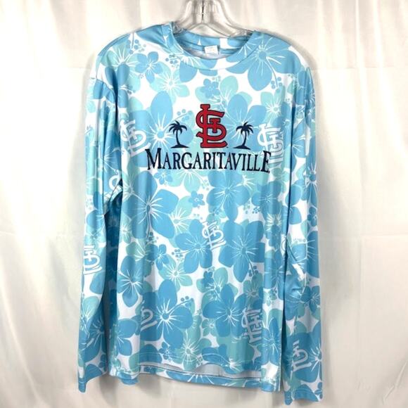 St Louis Cardinals XL Margaritaville Long Sleeve MLB Cards - Picture 1 of 5